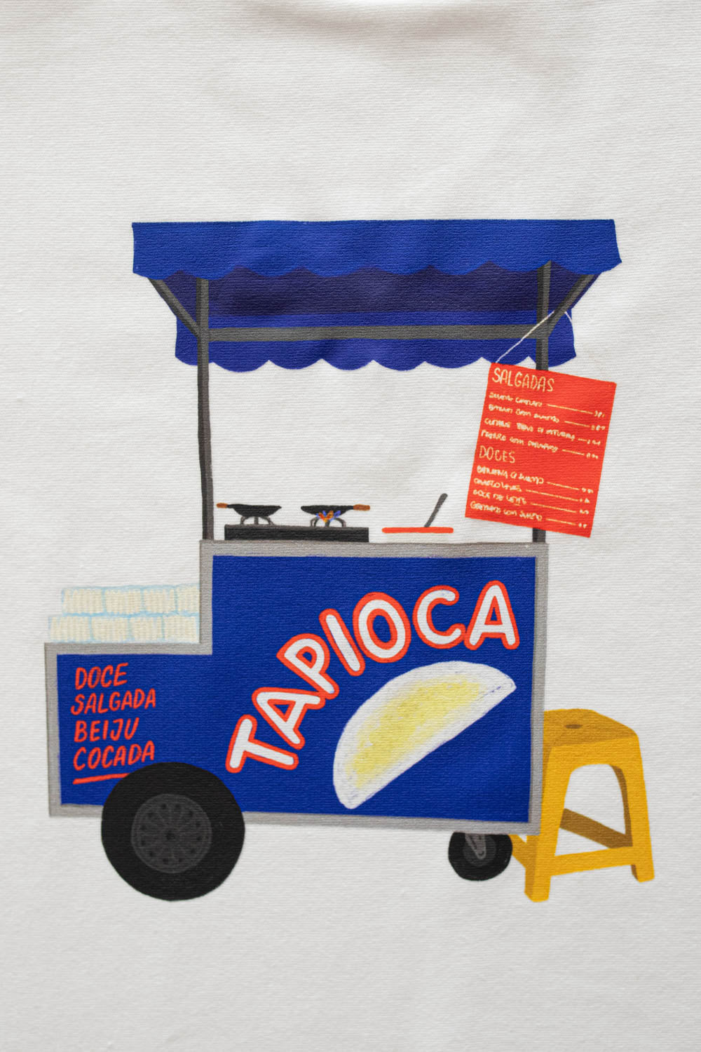 Conjunto Infantil Carrinho de Tapioca Azul
