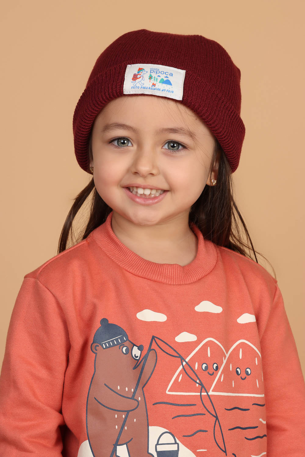 Gorro Marinheiro Bebê Vinho