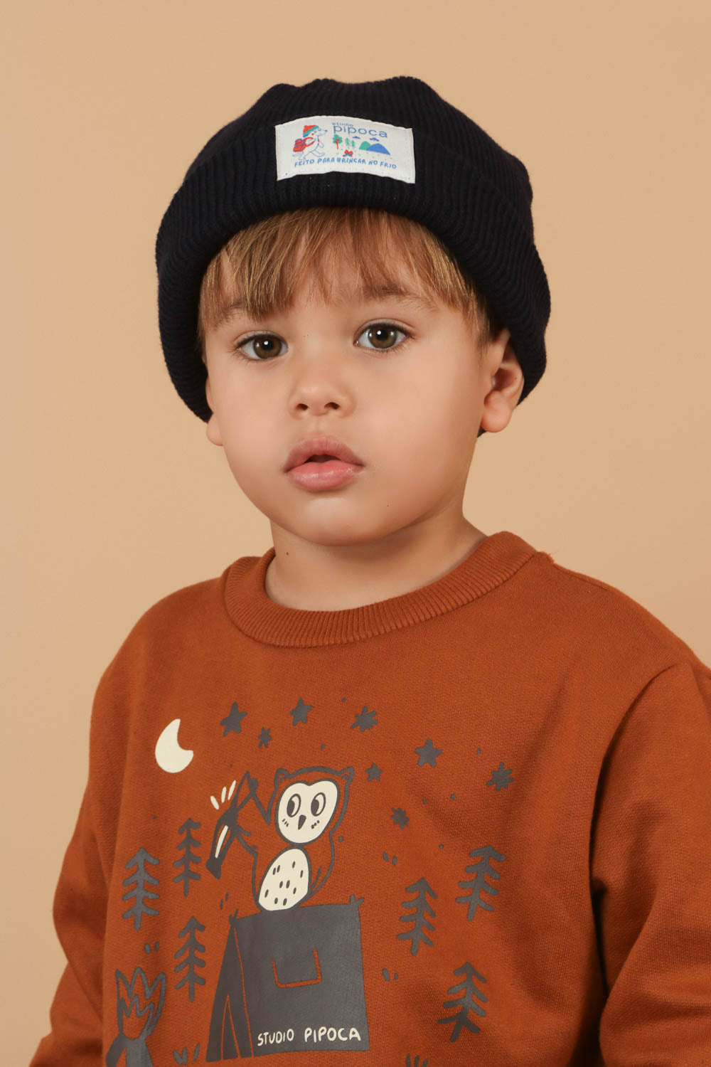 Gorro Marinheiro Bebê Azul Marinho