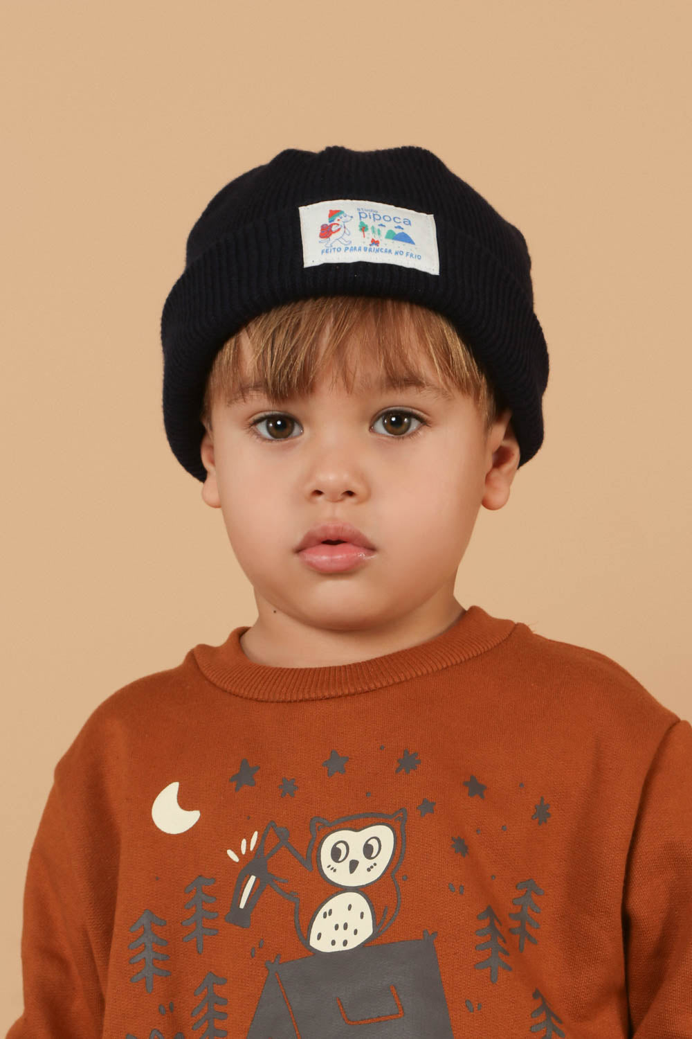 Gorro Marinheiro Bebê Azul Marinho