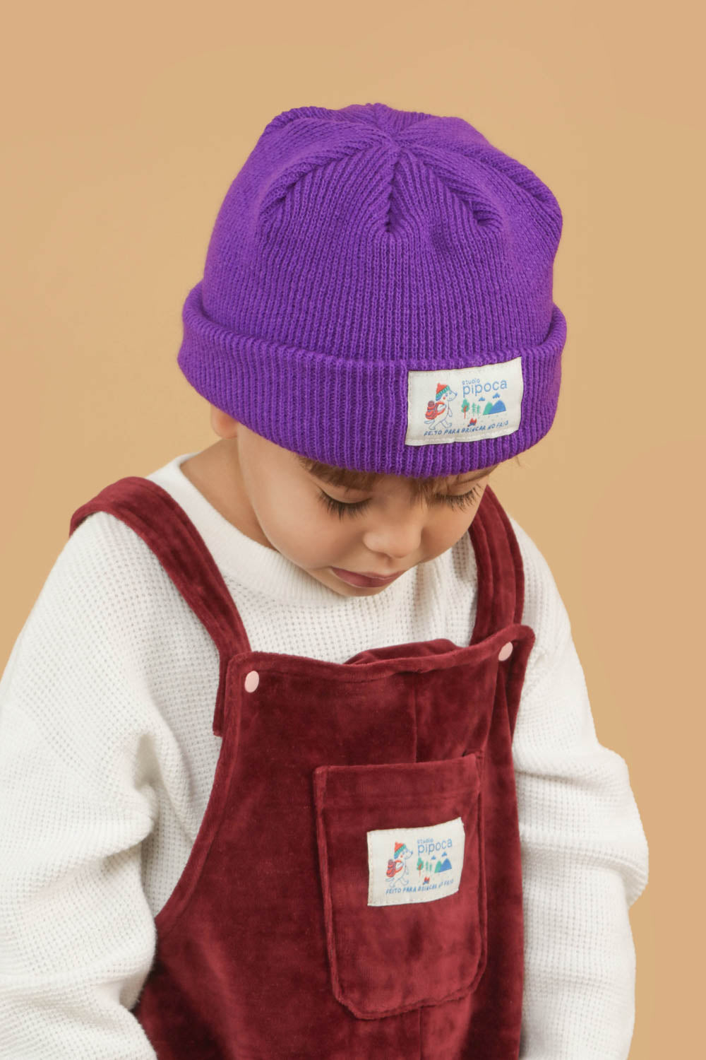 Gorro Marinheiro Bebê Roxo