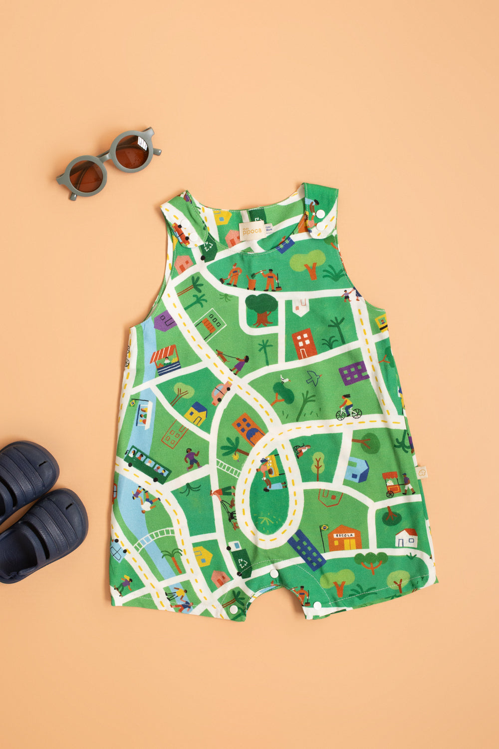 Jardineira Bebê Là Na Minha Cidade