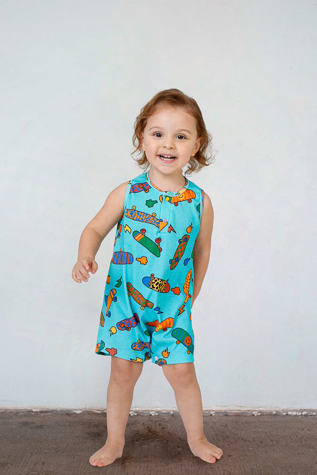 Macaquinho Bebê Segunda Chance Skate