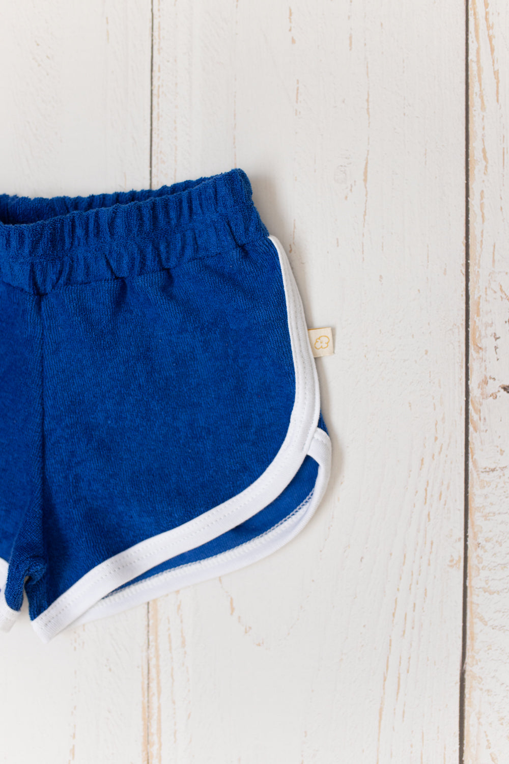 Short Bebê Atoalhado Azul
