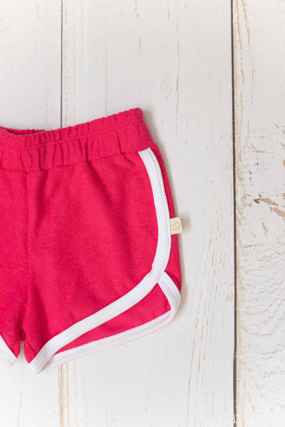 Short Bebê Atoalhado Rosa