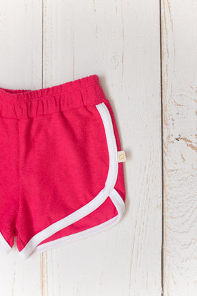 Short Bebê Atoalhado Rosa