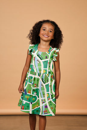 Vestido Infantil Là Na Minha Cidade