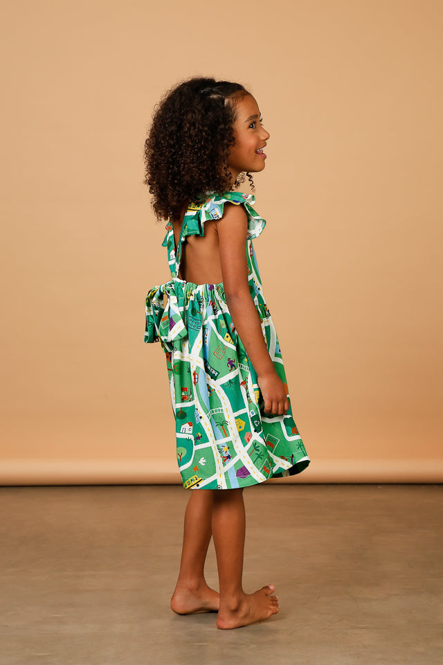 Vestido Infantil Là Na Minha Cidade