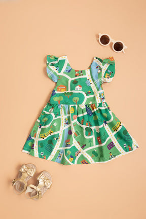 Vestido Infantil Là Na Minha Cidade