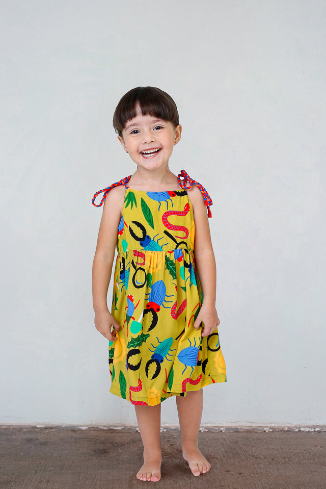 Vestido Infantil Segunda Chance Insectos