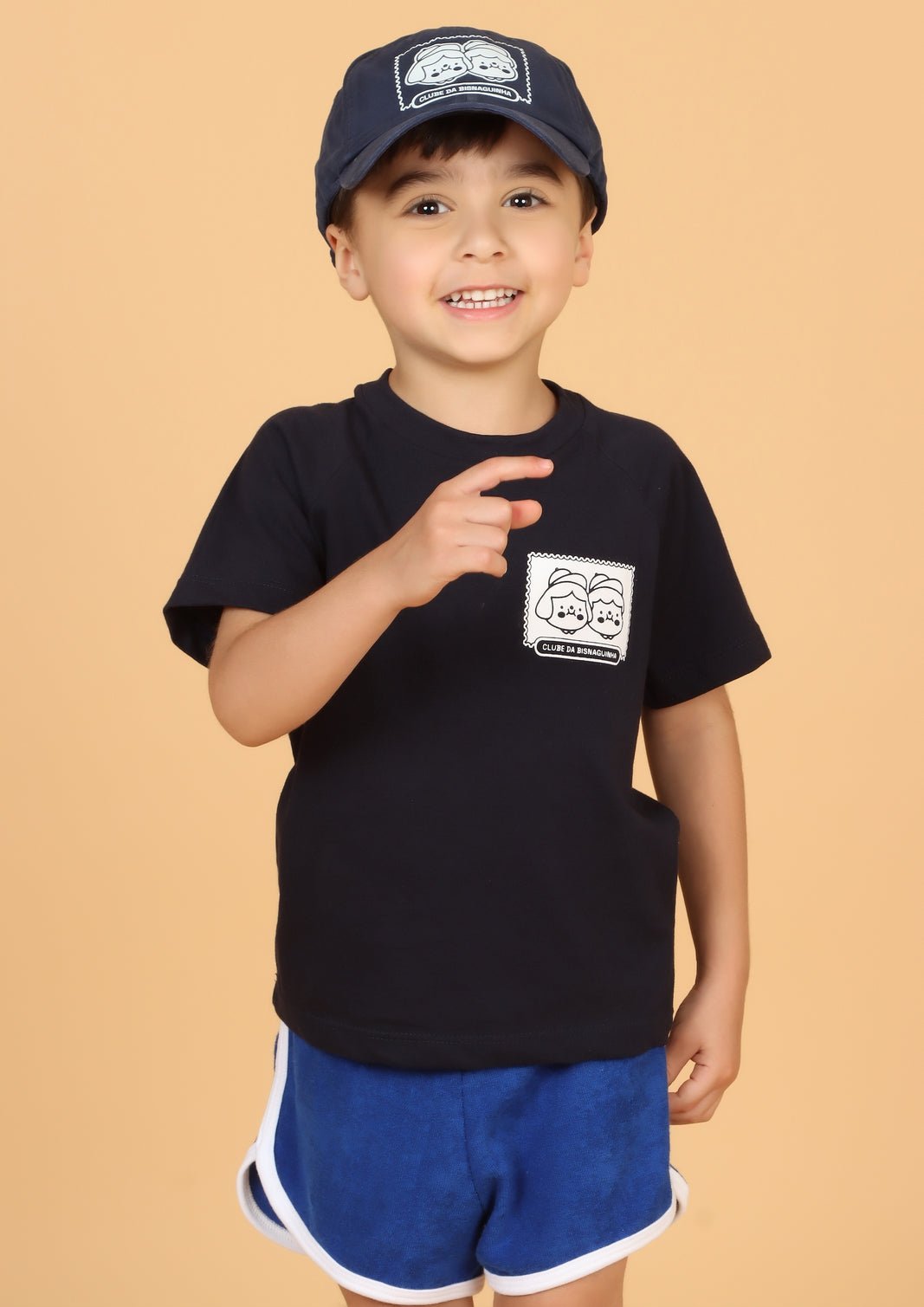 Boné Infantil Azul Marinho "Clube da Bisnaguinha" boné Studio Pipoca