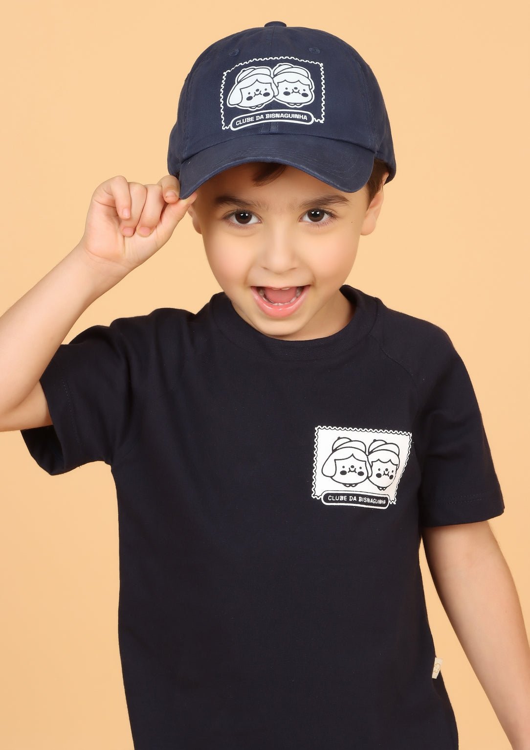 Boné Infantil Azul Marinho "Clube da Bisnaguinha" boné Studio Pipoca