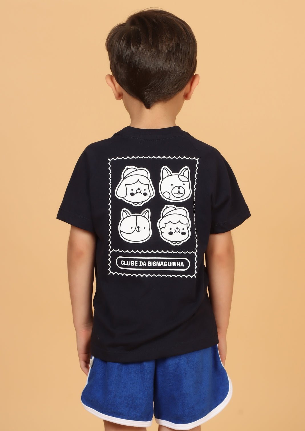 Camiseta Infantil Azul Marinho "Clube da Bisnaguinha" Camiseta Studio Pipoca