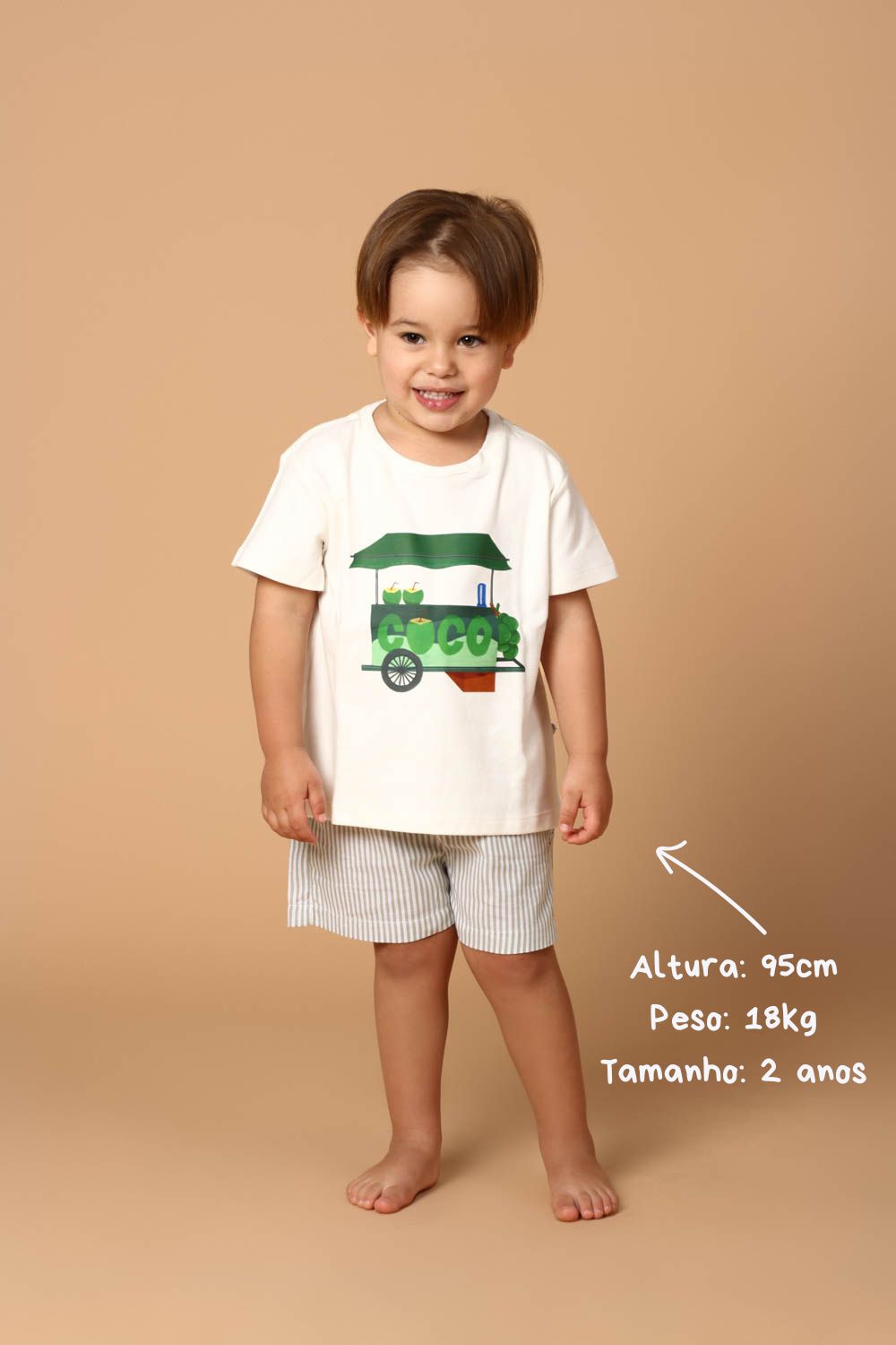 Conjunto Infantil Carrinho de Coco Verde