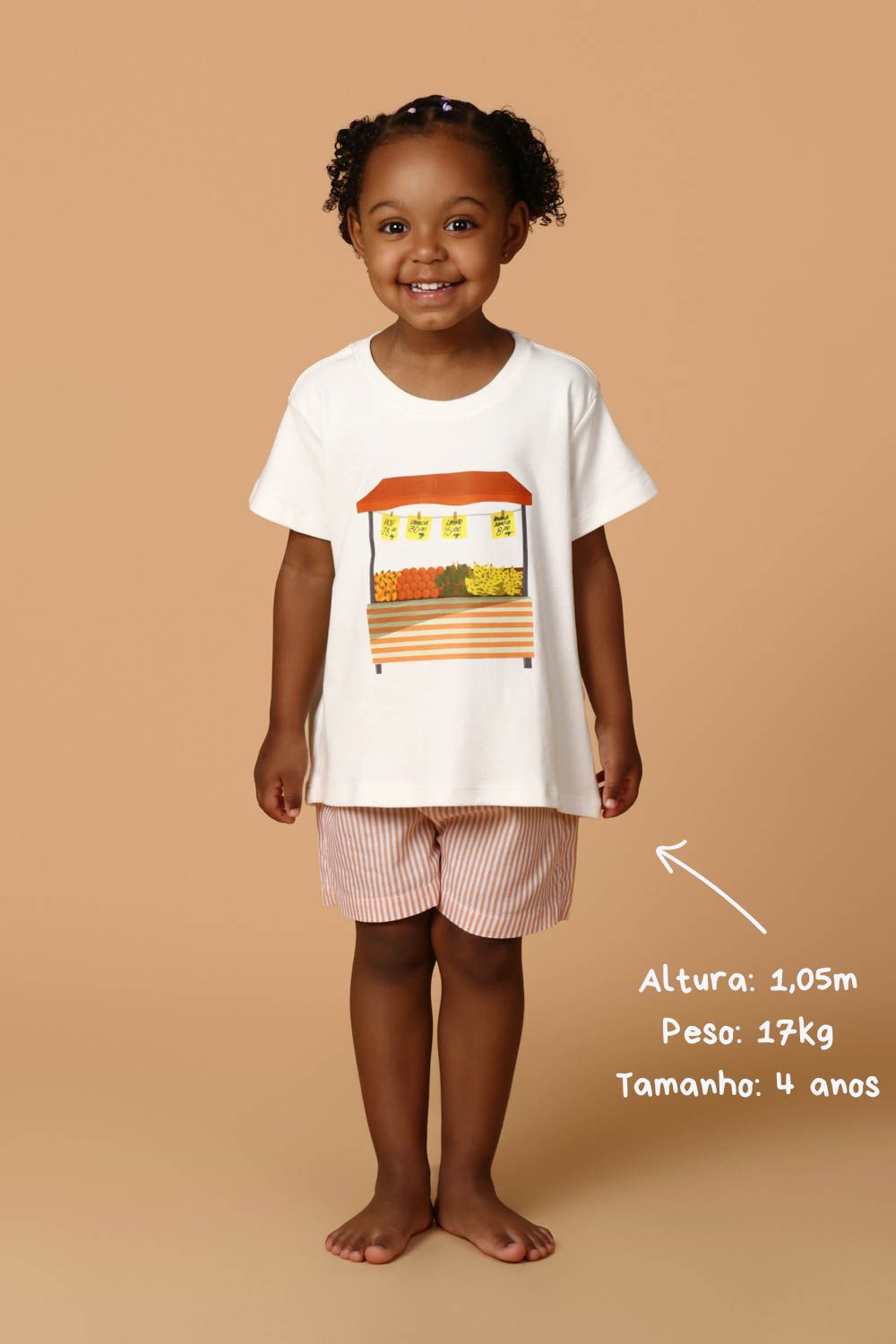 Conjunto Infantil Barraca de Frutas Laranja