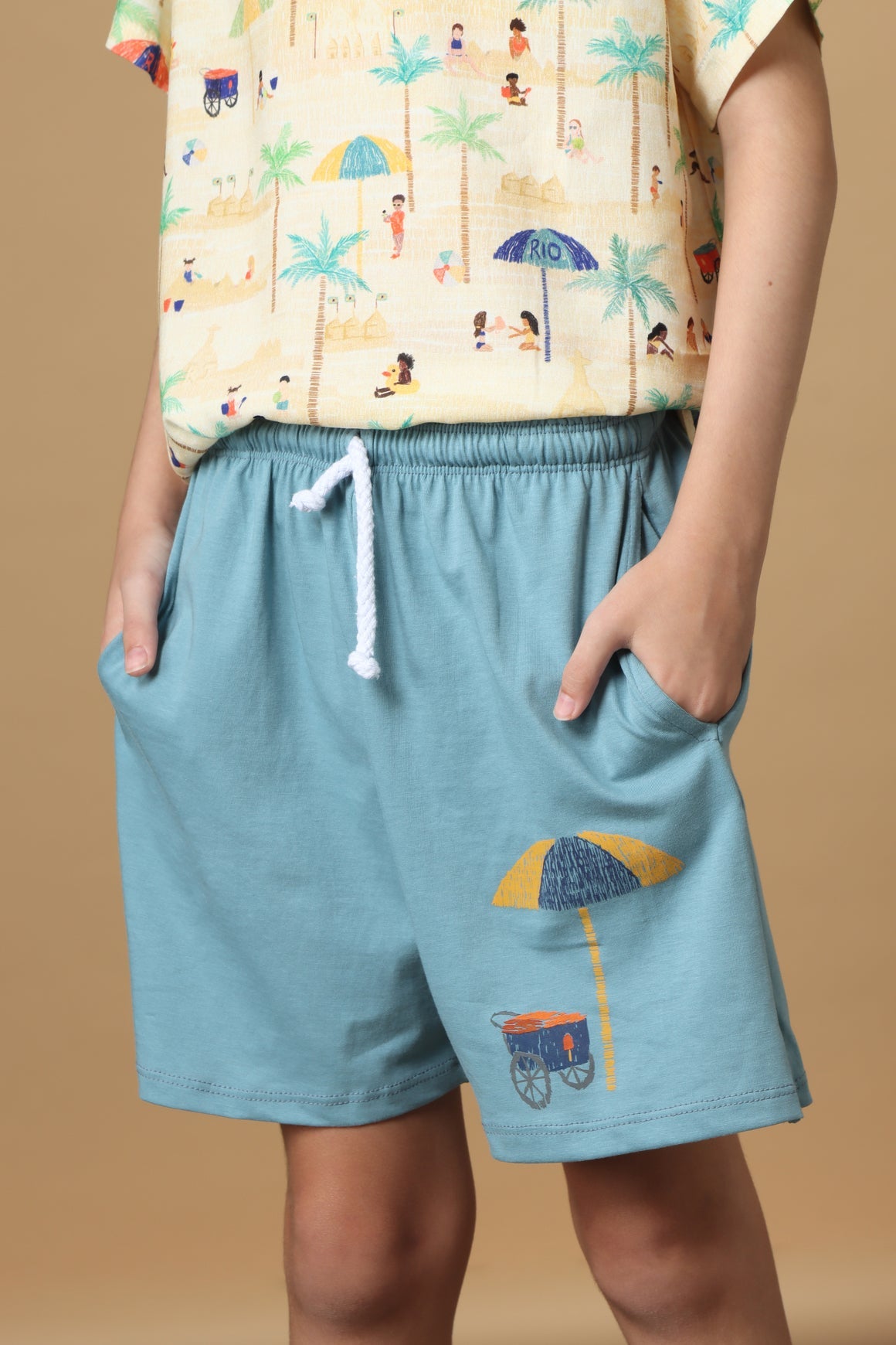 Bermuda Infantil Praia no Rio Short Studio Pipoca