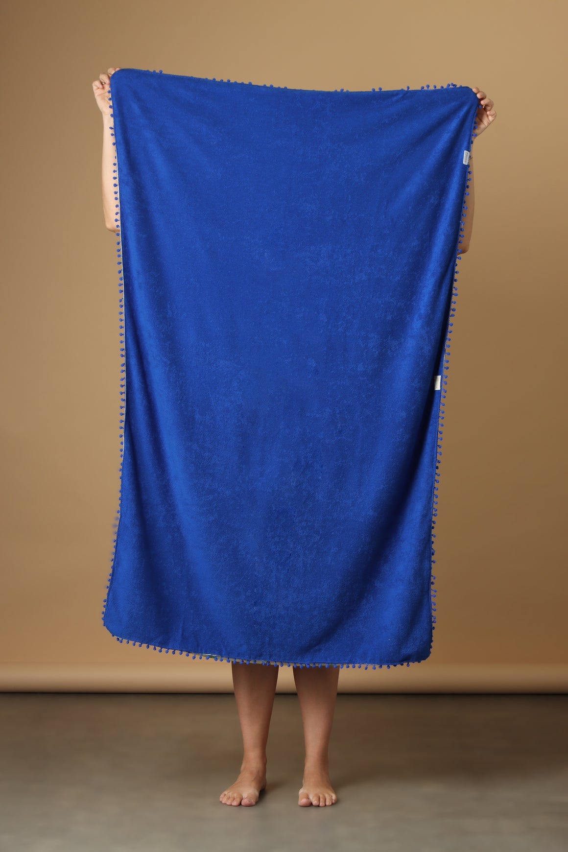 Canga Toalha Azul Estampa Praia no Rio Toalha de Banho Studio Pipoca